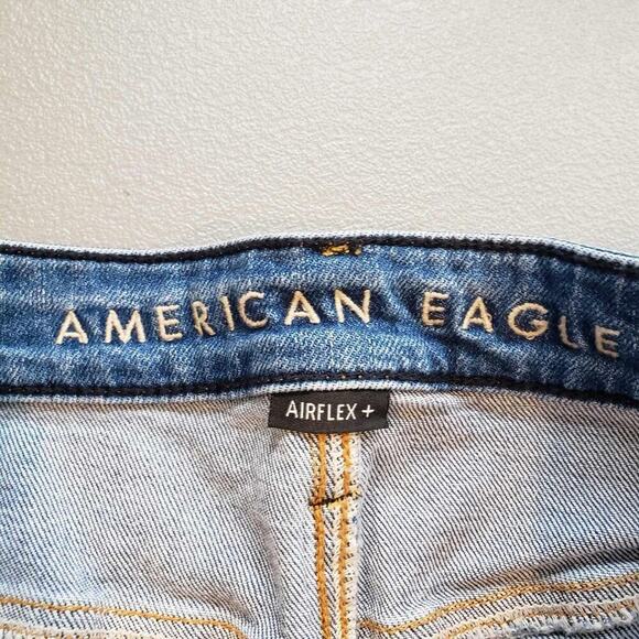 American Eagle AE Jeans Men’s Size 31x32 Flex Denim Slim 5-Pocket Distressed - Picture 7 of 11